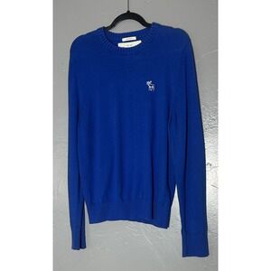 Abercrombie & Fitch Men's Blue Vintage Sweater, Muscle Fit Size XXL‎ Y2K